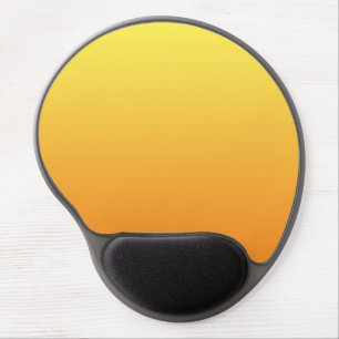 “Yellow And Orange Ombre” Gel Mouse Pad