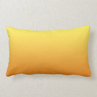 “Yellow And Orange Ombre” Lumbar Pillow