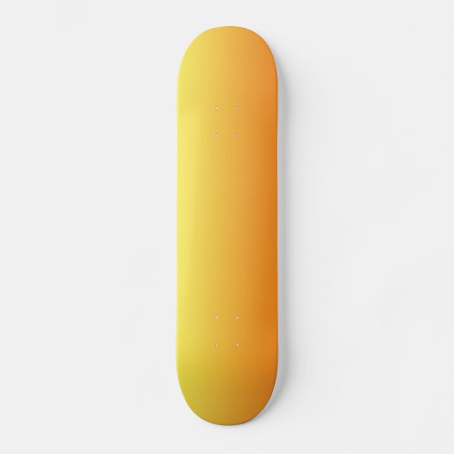 Yellow And Orange Ombre Skateboard (Front)