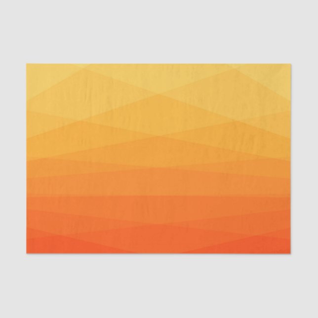Yellow And Orange Polygonal Tissue Paper (Front)