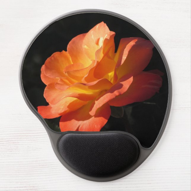 Yellow and Orange Rose Gel Mouse Pad (Front)