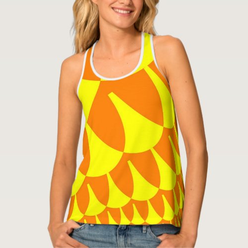 Yellow and Orange Scales Tank Top