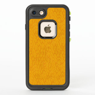 Yellow and Orange Snake Skin Design