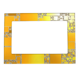 Yellow and Orange Squared Magnetic Frame