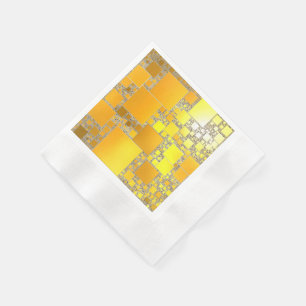 Yellow and Orange Squared Napkins