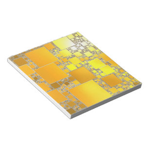 Yellow and Orange Squared Notepad