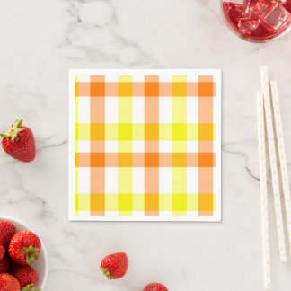 Yellow and Orange Stripes Napkins