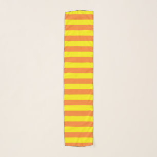 Yellow and Orange Stripes Scarf