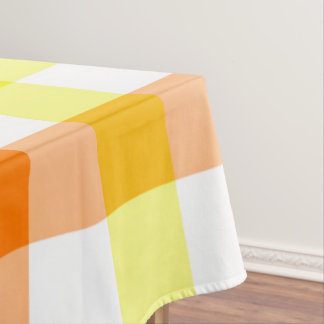 Yellow and Orange Stripes Tablecloth
