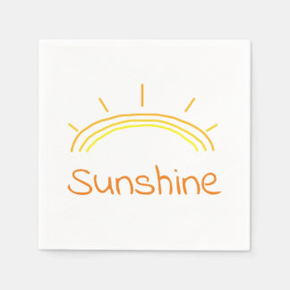 Yellow and Orange Sunshine Napkins