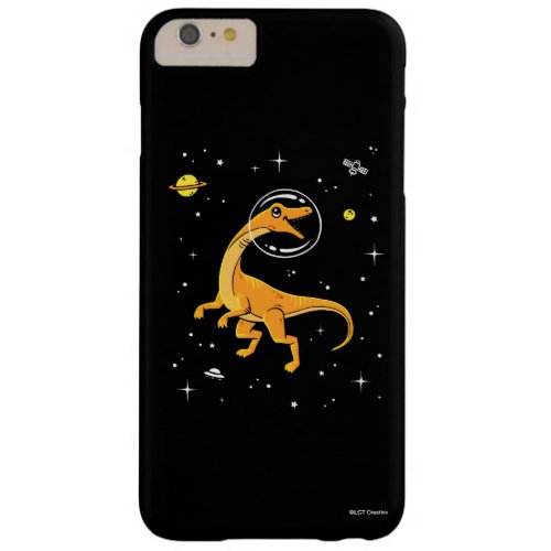 Yellow And Orange Velociraptor Dinos In Space Barely There iPhone 6 Plus Case