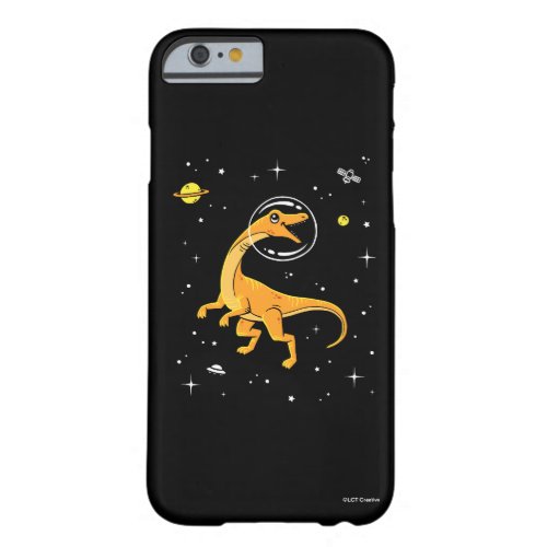 Yellow And Orange Velociraptor Dinos In Space Barely There iPhone 6 Case