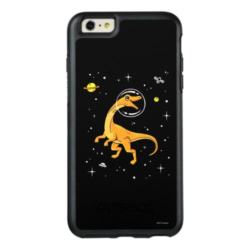 Yellow And Orange Velociraptor Dinos In Space OtterBox iPhone 66s Plus Case