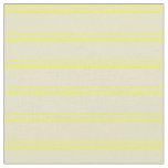 [ Thumbnail: Yellow and Pale Goldenrod Stripes/Lines Pattern Fabric ]