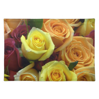 Yellow and Pale Orange Roses Placemat
