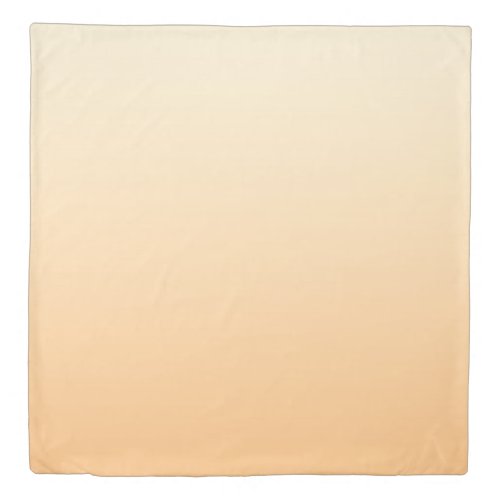 Yellow and Peach Color Gradient Duvet Cover