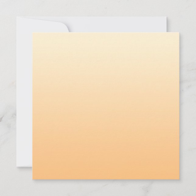 Yellow and Peach Color Gradient Note Card (Front)