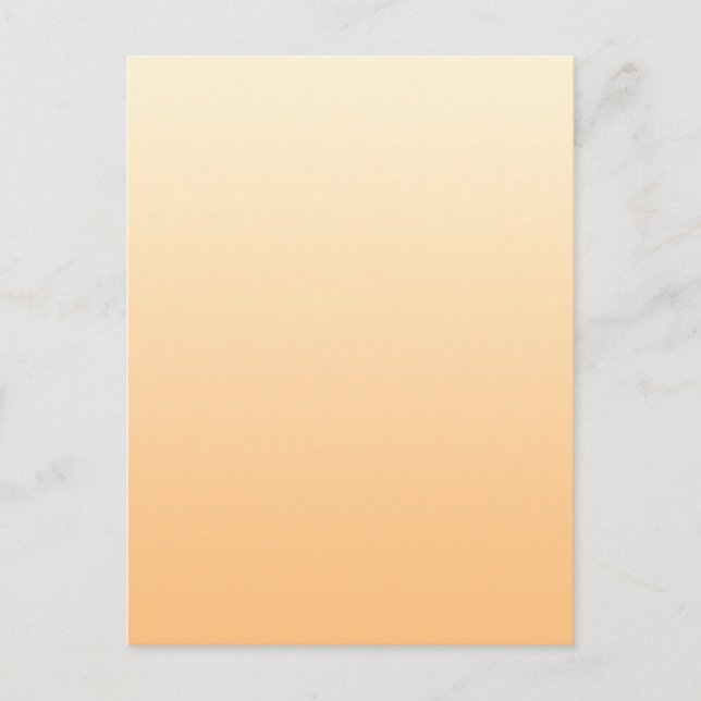 Yellow and Peach Color Gradient Postcard (Front)