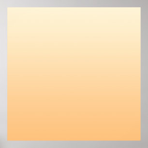 Yellow and Peach Color Gradient Poster