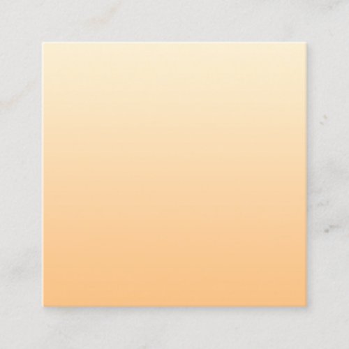 Yellow and Peach Color Gradient Square Business Card