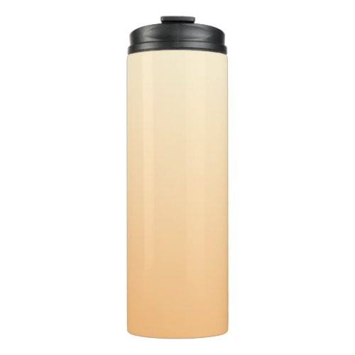 Yellow and Peach Color Gradient Thermal Tumbler