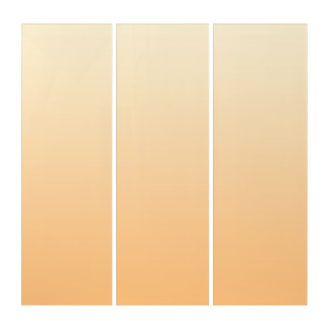 Yellow and Peach Color Gradient Triptych (Front)
