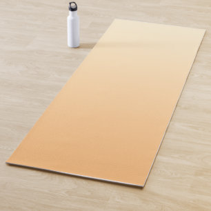 Yellow and Peach Color Gradient Yoga Mat