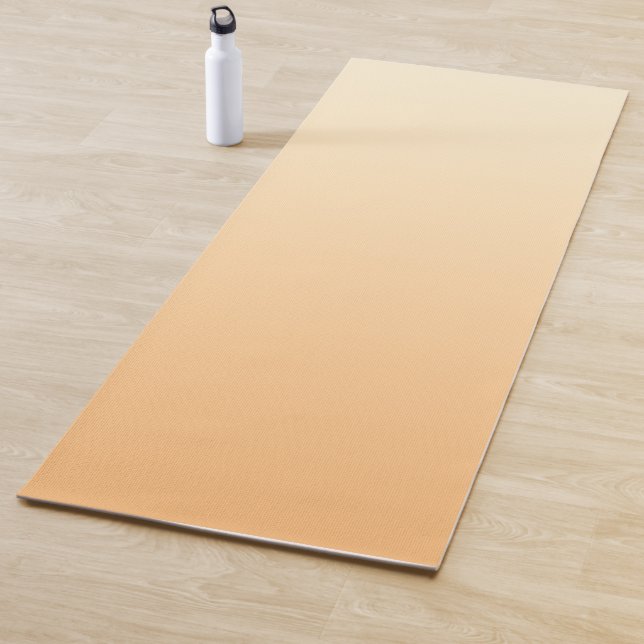 Yellow and Peach Color Gradient Yoga Mat (In Situ)