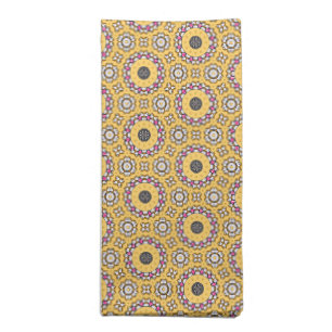 Yellow and Pink Cloth Napkin