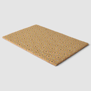 Yellow and Pink Fiber Doormat