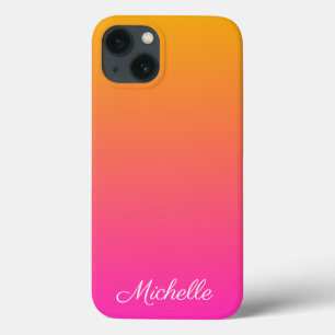 Yellow and pink gradient ombre Case-Mate iPhone ca 13 Case
