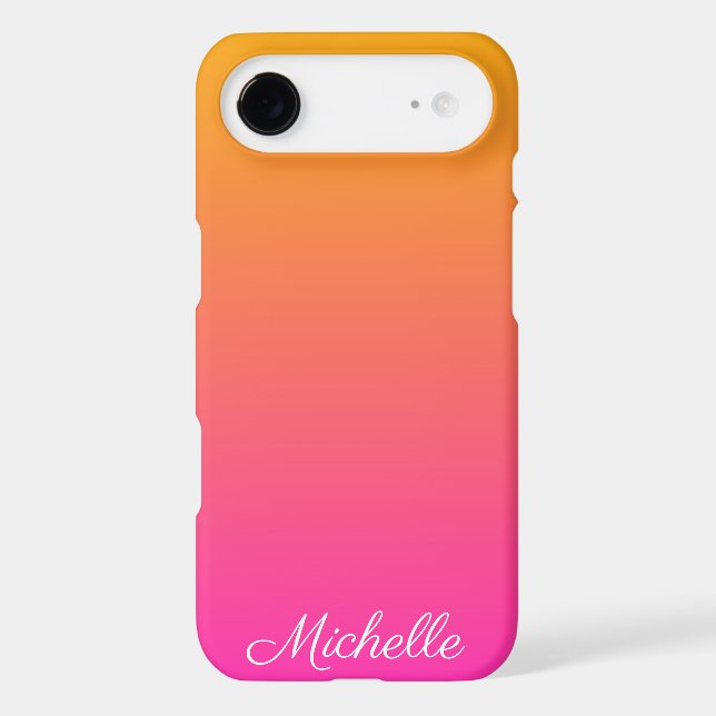 Yellow and pink gradient ombre Case-Mate iPhone case (Back)