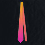 Yellow and pink gradient ombre neck tie<br><div class="desc">Yellow and pink gradient ombre</div>