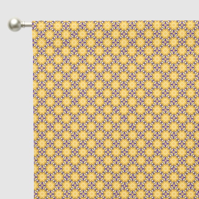 Yellow and Purple Blackout Curtains (Pocket)