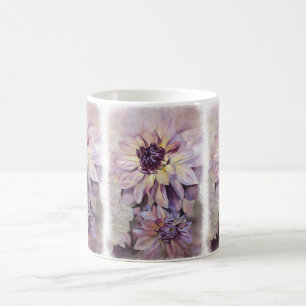 YELLOW AND PURPLE DAHLIAS CLASSIC MUG