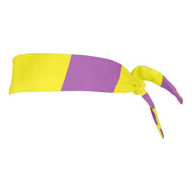 Yellow and Purple Headband , Striped Hairband  (Rotate 90)