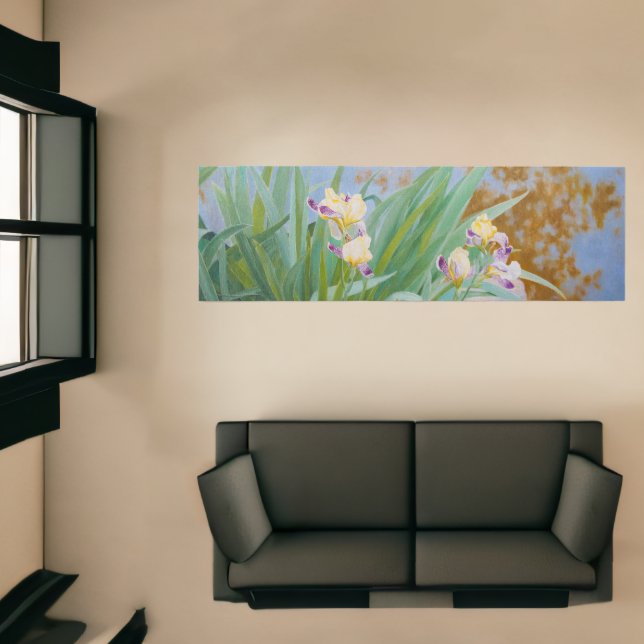 Yellow and Purple Irises with Golden Light Runner (Insitu (Indoor 1))