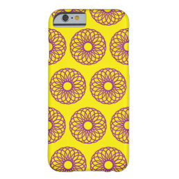 Yellow And Purple Loopy Donuts - iPhone 6 Case