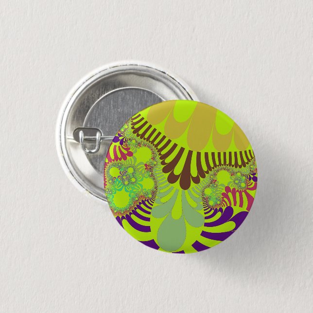 Yellow and Purple Mod Button (Front & Back)