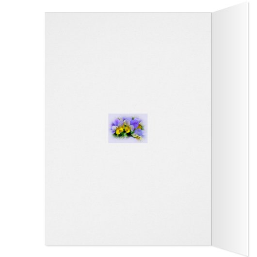 Yellow and Purple Pansies (Inside (Left))