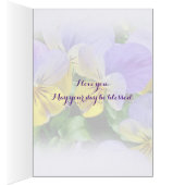 Yellow and Purple Pansies (Inside (Right))