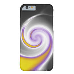 Yellow and purple swirl abstract barely there iPhone 6 case