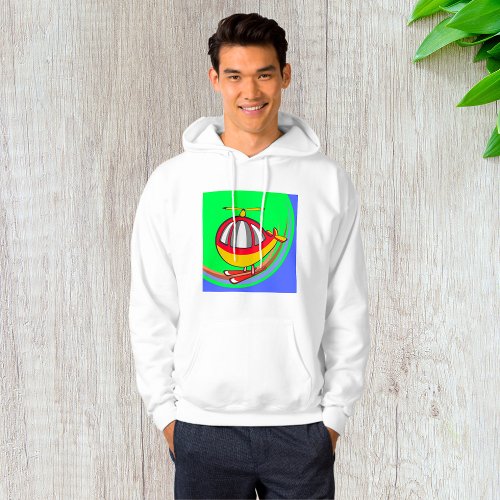 Yellow And Red Helicopter Hoodie