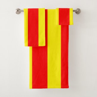 Yellow and red line stripes