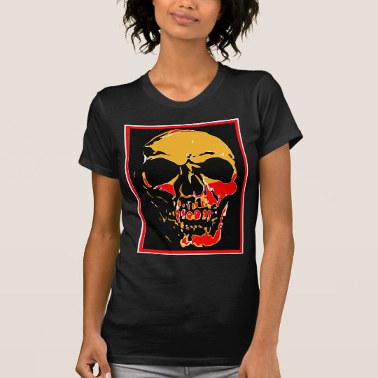 YELLOW AND RED SKULL T-Shirt
