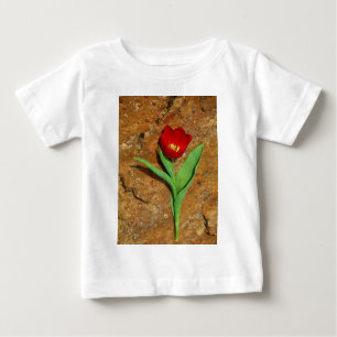Yellow and Red Tulip Baby T-Shirt