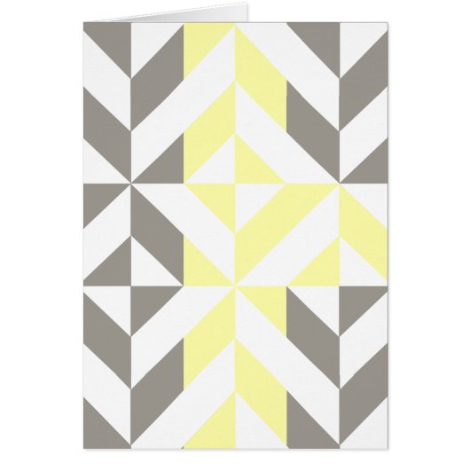 Yellow and Silver Geometric ZigZag (Front)