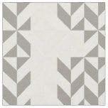 Yellow and Silver Geometric ZigZag Fabric