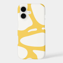 Yellow and white abstract design iphone x case