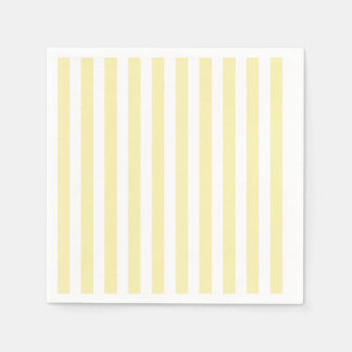 Yellow and white candy stripes napkins